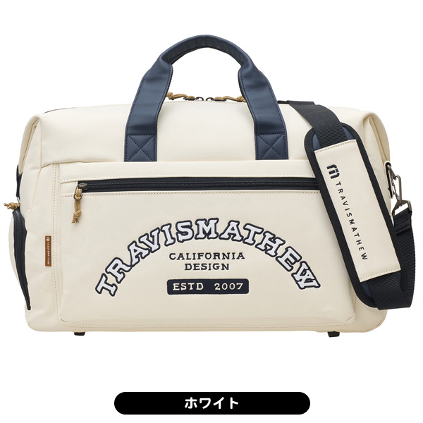 【新品未使用品】TravisMathew ボストンバッグ ホワイトブルー希少品 トラヴィスマシュー ボストンバッグ 7AP901 メンズ レディース VC 2026
