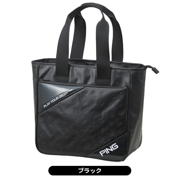 【minamina】PING ゴルフトートバッグ ホワイト/ネイビー PING ピン GB-N2507 Mr.PING ストリートカジュアルトート トート