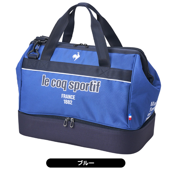 le coq sportif golf ルコックゴルフ ボストンバッグ ブルー ルコックスポルティフ ゴルフ le coq sportif golf 二層式