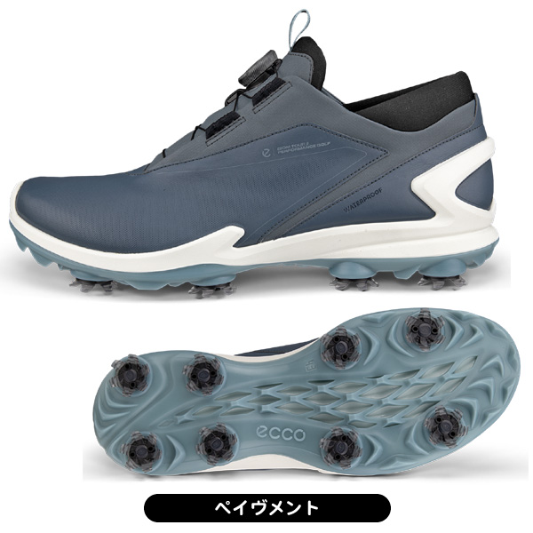 kenjiページ 27.0㎝ ECCO Golf BIOM Tour BOA メンズ レザーウォータープルーフゴルフ