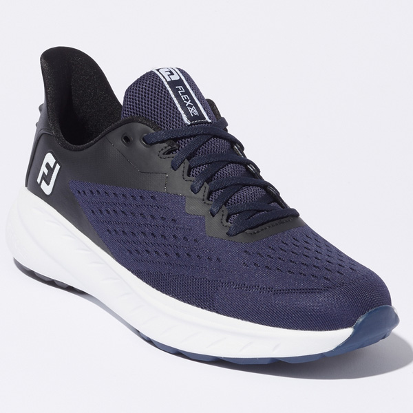 FootJoy FLEX XP ゴルフシューズ 27cm 幅広 メッシュなのに防水！オン/オフ兼用、FJのスパイクレスゴルフ