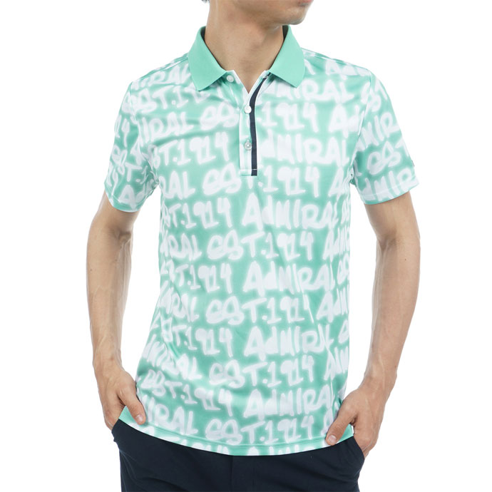 ゴルフ アドミラル スプレーロゴプリント ポロシャツ ADMA310