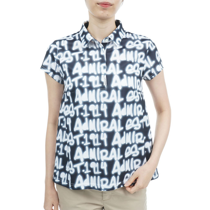 ゴルフ レディース/女性用 アドミラル スプレーロゴプリント Aラインシャツ ADLA309