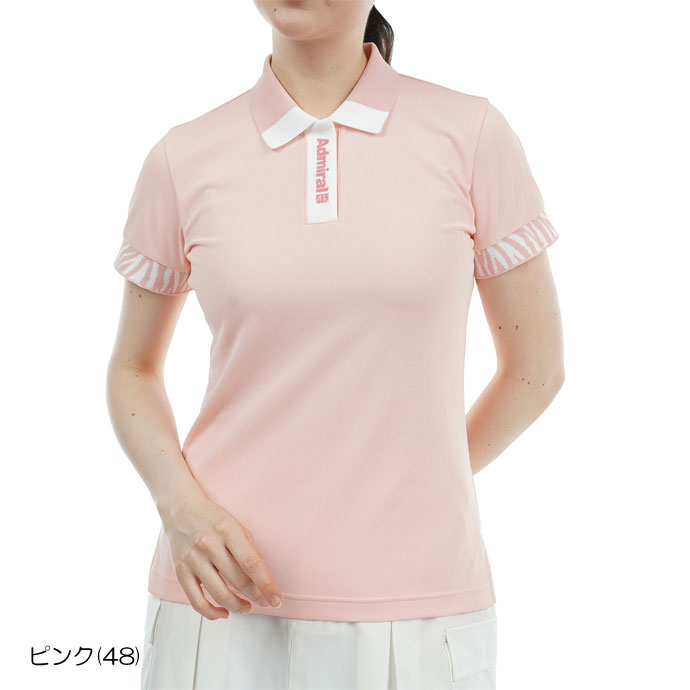 ゴルフ レディース/女性用 アドミラル ゼブラモチーフリブポロシャツ ADLA425｜leftygolf｜05