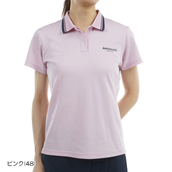 Admiral レディース Tシャツ L ピンク Admiral Golf（アドミラルゴルフ） ゴルフ レディース アドミラル