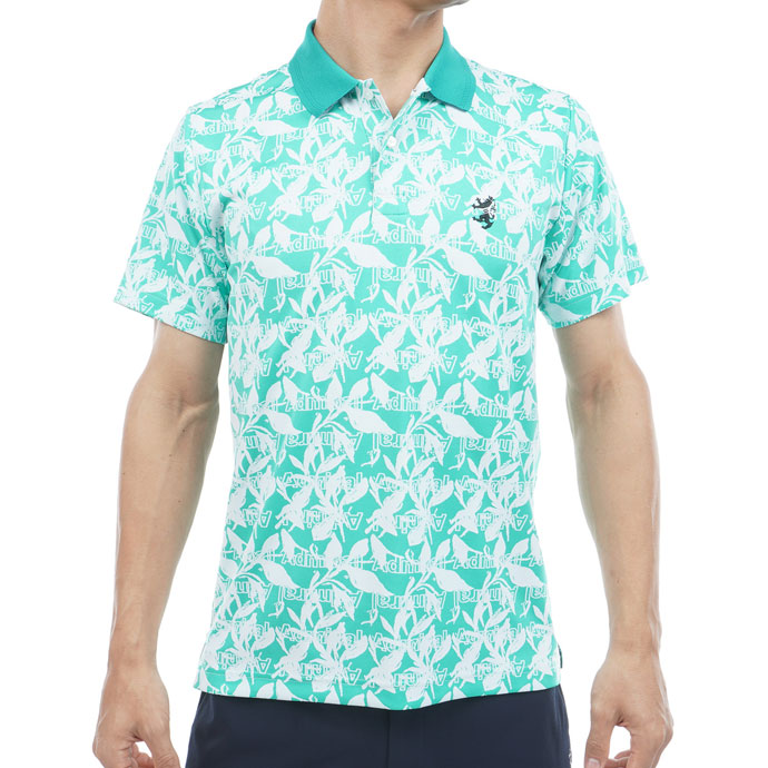 Admiral Golf - ゴルフ御召しもの メンズ アドミラル リーフジャガードポロシャツ 春 夏 26SS