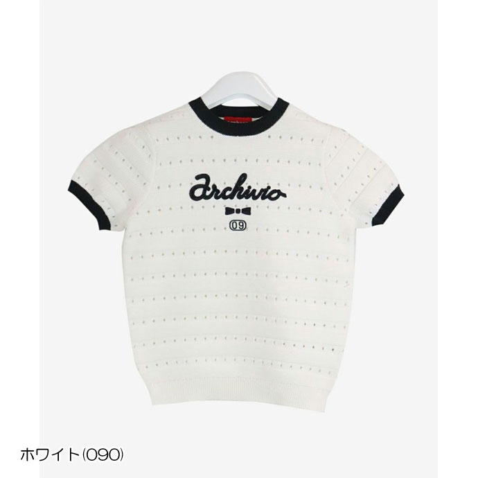 archivio レディース ゴルフ プルオーバー ブラック 3831日迄値下げ archivio（アルチビオ） ゴルフ レディース/女性用 半袖プルオーバー