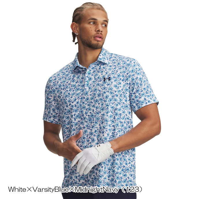 ゴルフ メンズ アンダーアーマー UA Playoff 3.0 Printed Polo 春 夏 26SSの画像