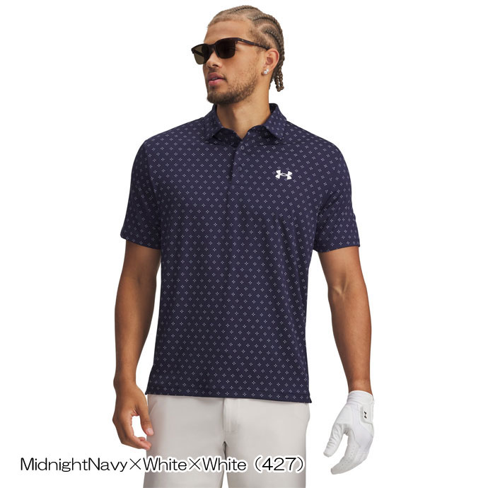 ゴルフ メンズ アンダーアーマー UA Playoff 3.0 Printed Polo 春 夏 26SSの画像