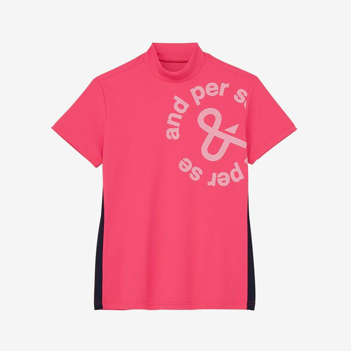 and per se（アンパスィ） ゴルフ レディース ソルケア半袖モック