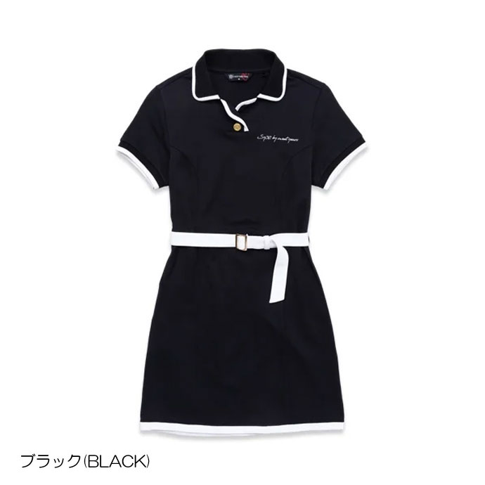 値下げ‼️【新品、未使用品】ゴルフウェア　レディース　SY32 ホワイトフリル付き 新品、未使用品】ゴルフウェア レディース SY32 ホワイトフリル
