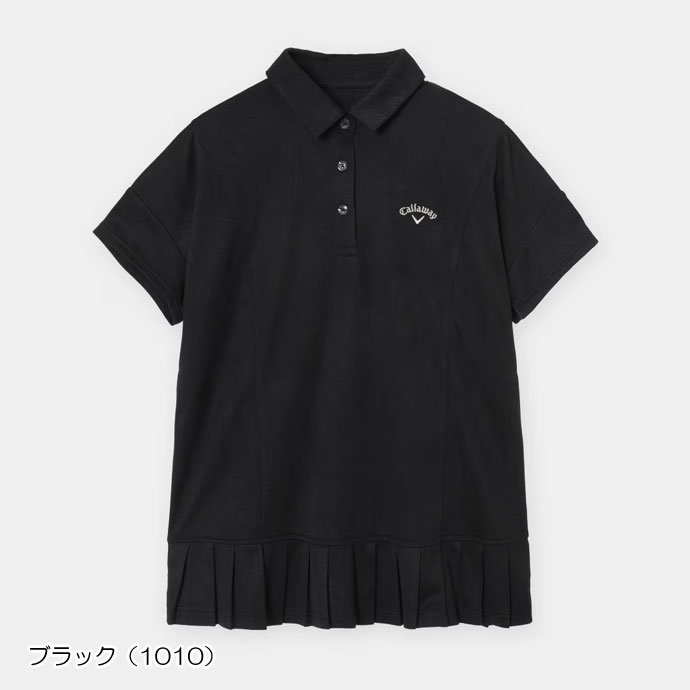 ゴルフ レディース キャロウェイ ヤシの木ジャカード半袖リラックスシャツ 春 夏 26SSの画像