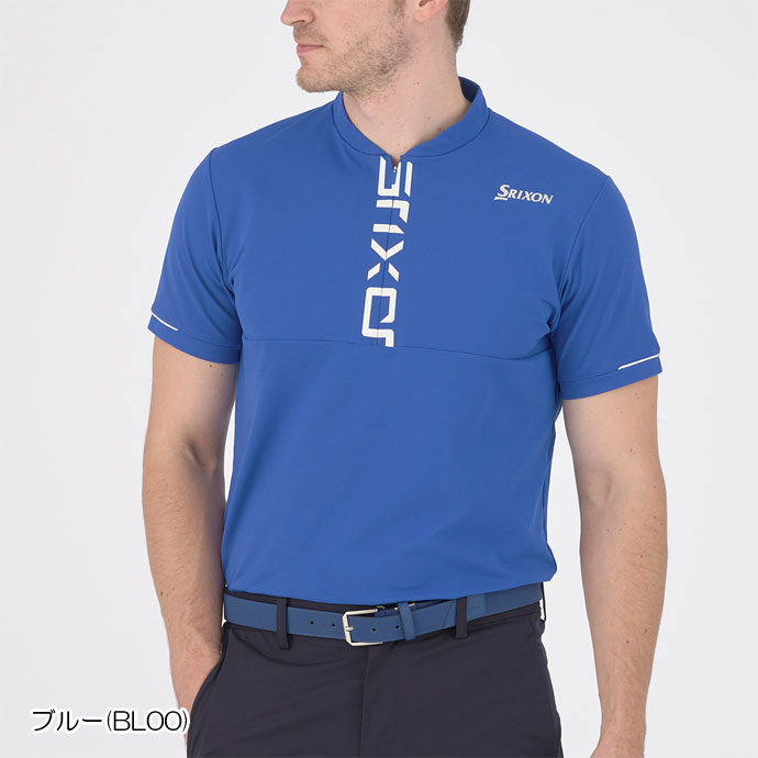 ゴルフ スリクソン ロゴプリントジップアップシャツ RGMXJA06｜leftygolf｜02