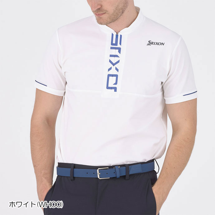 ゴルフ スリクソン ロゴプリントジップアップシャツ RGMXJA06｜leftygolf｜04