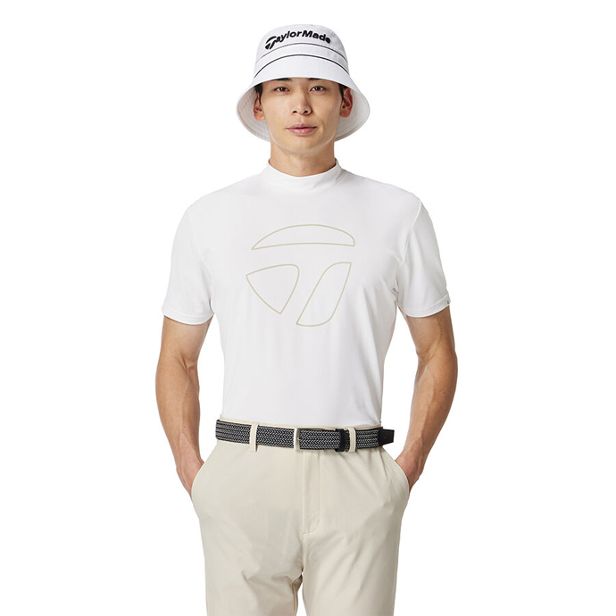 TaylorMade メンズシャツ Oサイズ ホワイト テーラーメイド(TaylorMade) ゴルフウェア ポロシャツ 半袖