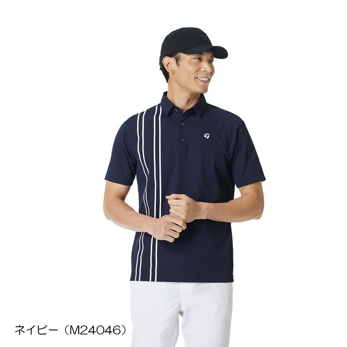 TaylorMade ゴルフシャツ Lサイズ ネイビー TaylorMade ゴルフシャツ（色：ネイビー系）｜メンズウエア｜ゴルフ