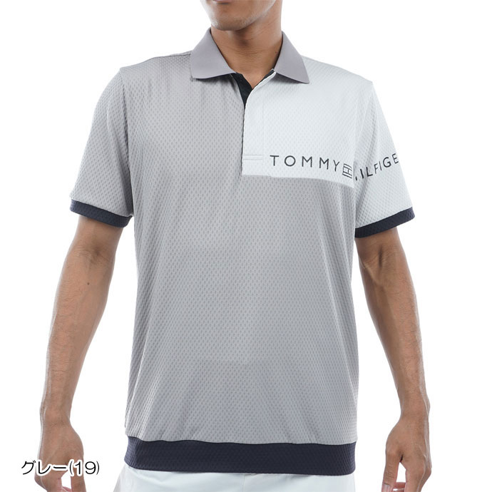 ゴルフ トミーヒルフィガー カラーブロックリンクスジャガード半袖シャツ THMA432｜leftygolf｜04