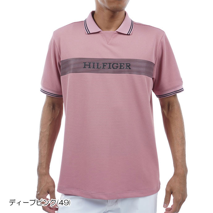TOM FORD ポロシャツ 46 淡いピンク TOMMY HILFIGER GOLF ゴルフ トミーヒルフィガー ビッグ鹿の子