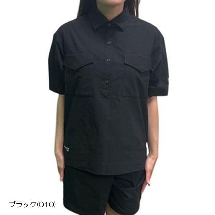 ゴルフ レディース/女性用 ナノユニバース サッカーストライプ半袖シャツ 4160101