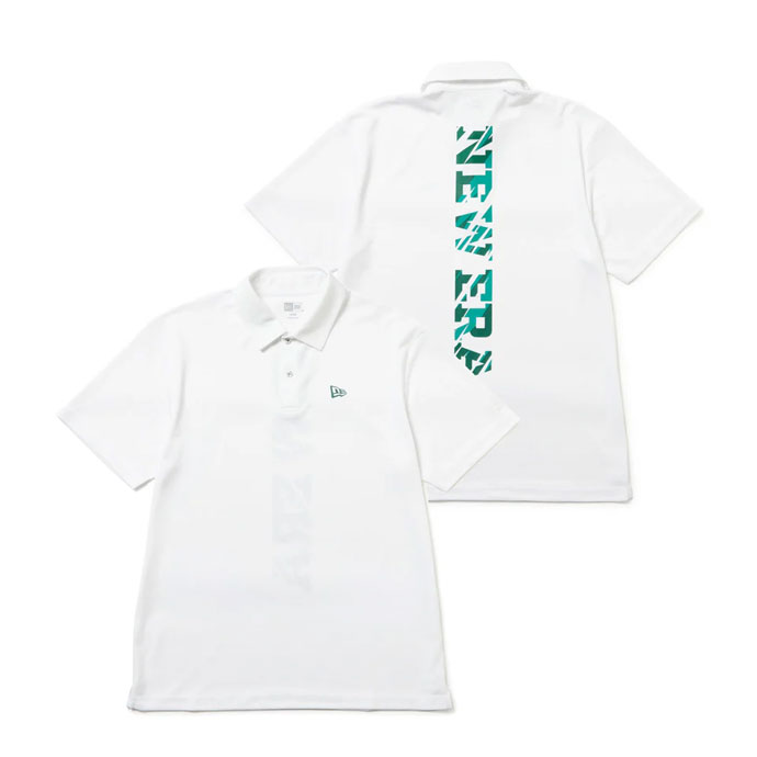 Newera■[Golf] SS Vertical Camo Polo T-shirt■送料込 NEW ERA ゴルフ メンズ ニューエラ SS VERTICAL CAMO POLO WHI