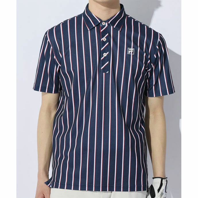 FILA GOLF ゴルフ メンズ フィラ ストライププリント半袖シャツ 743604