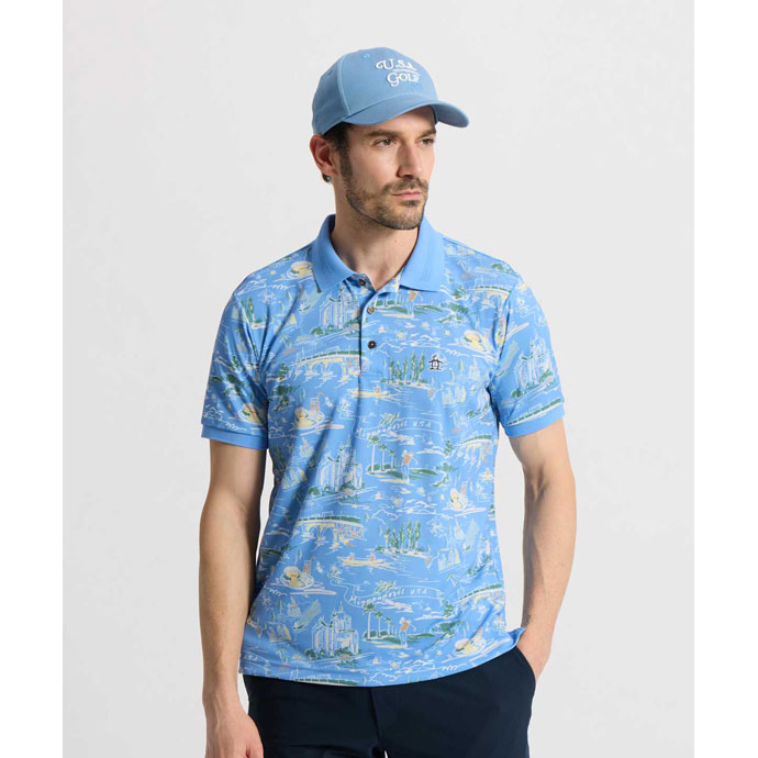 ゴルフポロシャツ メンズ（Munsingwear）（色：ブルー系）の商品一覧