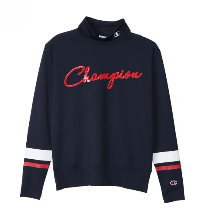チャンピオン ゴルフ モックネック 長袖シャツ CWZG401 レディースＳ Champion（チャンピオン） ゴルフ レディース L/S MOCK NECK SHIRT