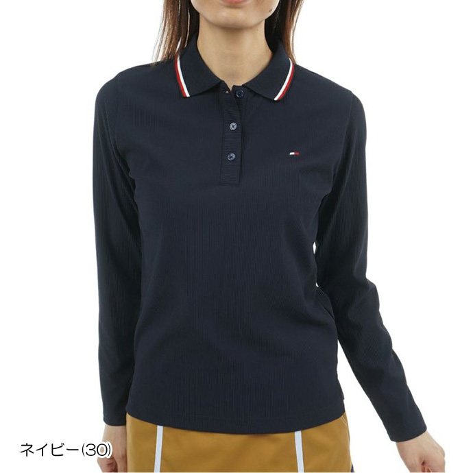 トミーヒルフィガーゴルフ ポロシャツ 襟付き 総柄 ゴルフウェア