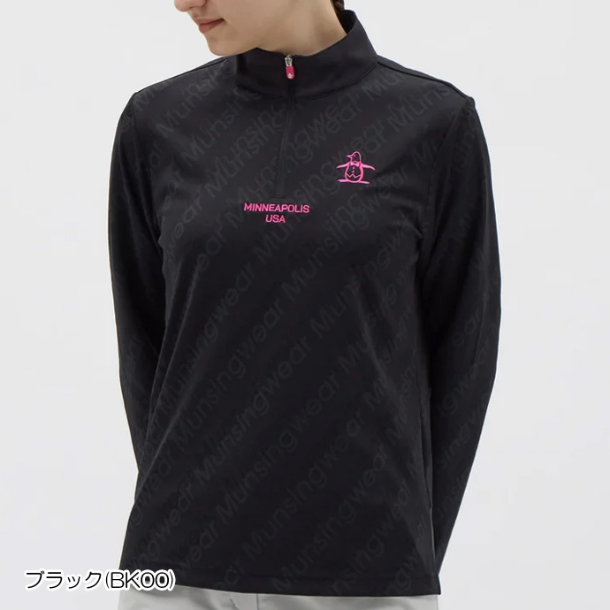 新品未使用【munsingwear】 ハーフジッパー付き長袖シャツ　サイズL ハーフジップシャツレディース（Munsingwear）のおすすめ人気商品一覧