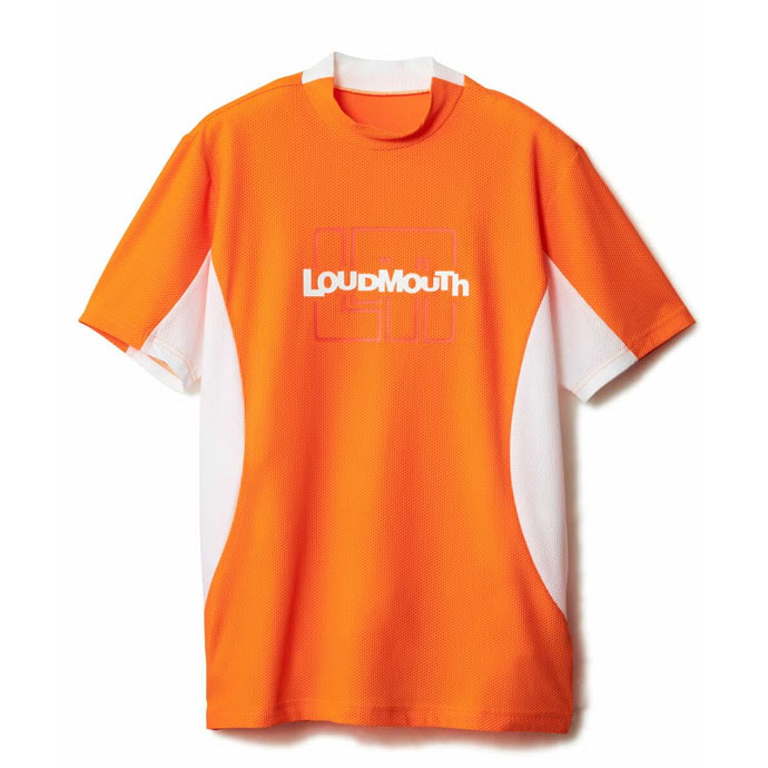 ホ*ー様 新品未使用【ラウドマウス　ゴルフ】メンズ　半袖　モックネックウェア X LOUDMOUTH（ラウドマウスゴルフ） ゴルフウエア メンズ ラウドマウス
