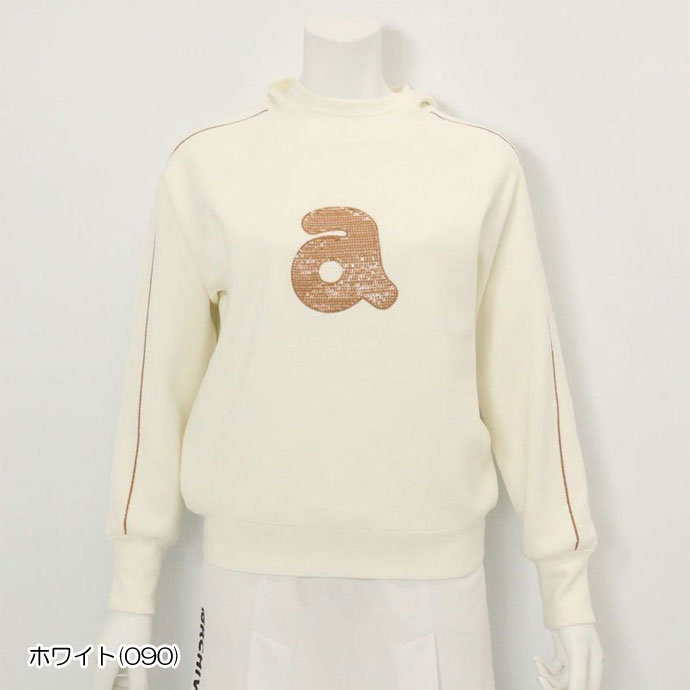 ゴルフ レディース アルチビオ スパンコール刺繍保温ニット A518102 秋 冬 ゴルフウェアの画像