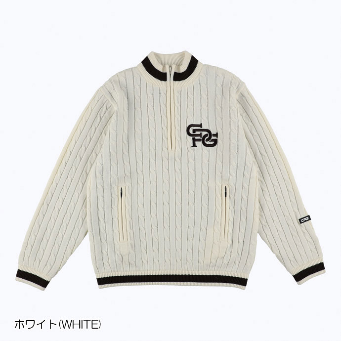CPG GOLF ゴルフ CPG ハーフジップニットブルゾン 230823234 秋 冬 