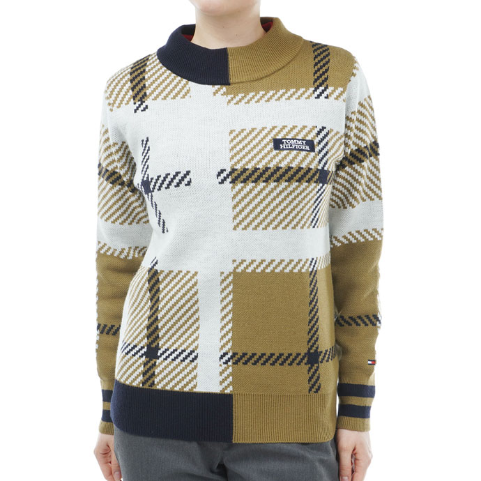ゴルフ レディース/女性用 トミーヒルフィガー チェックボトルネックセーター THLA357(11798円)