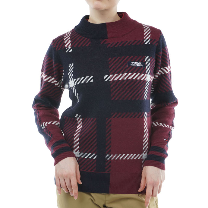 ゴルフ レディース/女性用 トミーヒルフィガー チェックボトルネックセーター THLA357(11798円)