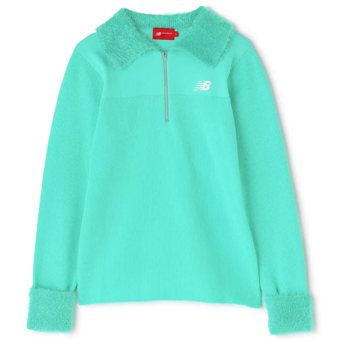 即決新品 New Balance GOLF ハーフジップニット ライトグリーン 5サイズ Lサイズ相当 ニューバランス ゴルフ New Balance Golf ゴルフ レディース/女性用 ニューバランス