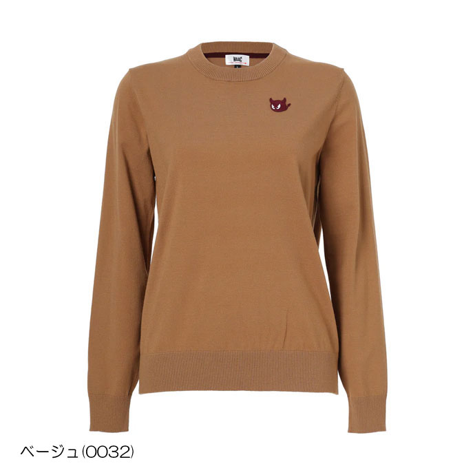 WAAC ゴルフ レディース/女性用 ワック ESSENTIALニット長袖ニットプル