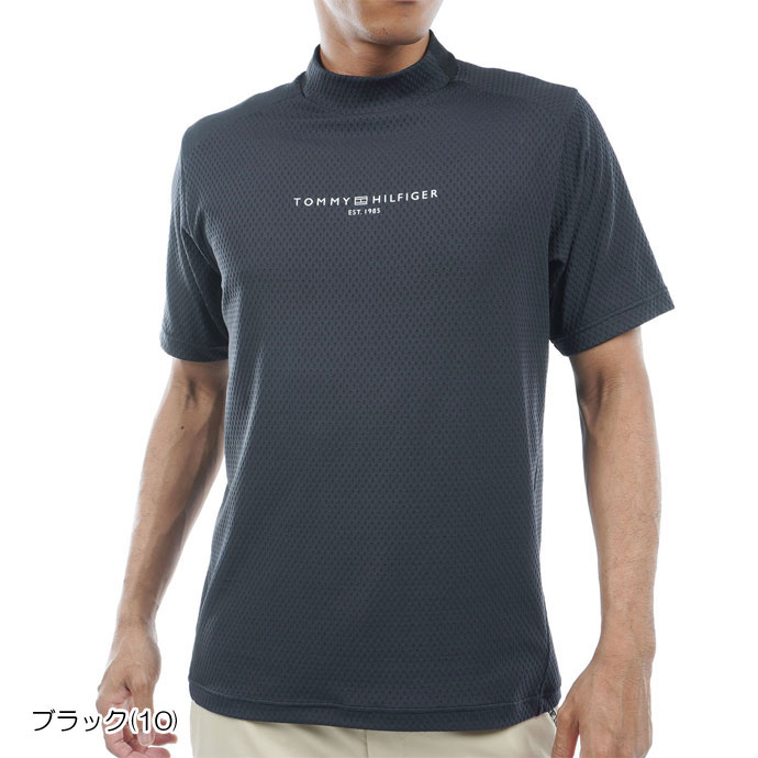 ゴルフ トミーヒルフィガー リンクスジャガード半袖モックネックシャツ THMA431