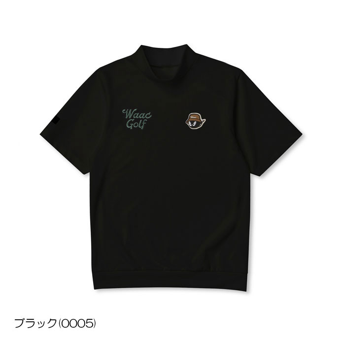 WAAC ゴルフ メンズ ワック 半袖モックネック 072254012 秋 冬 ゴルフ