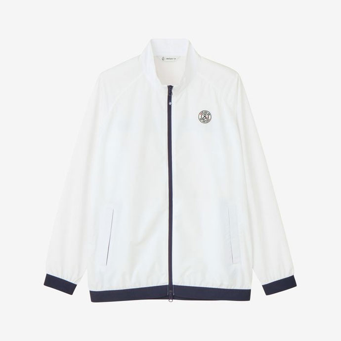 and per se⭐️フード付きホワイトジャケット中綿入り AND PER SE アンパスィ フード付 ジップジャケット サイズ：L 楽天市場