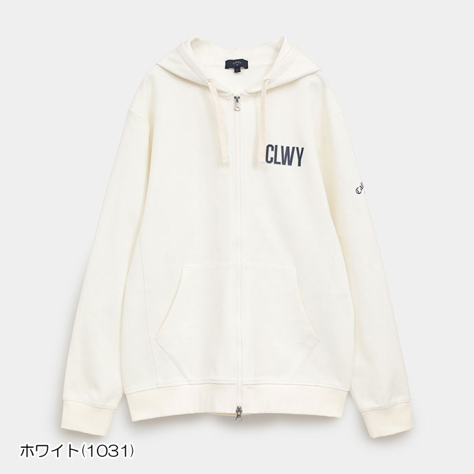 Callaway フード付きホワイトパーカー キャロウェイ（CALLAWAY）（レディース）ゴルフウェア 長袖 キルト