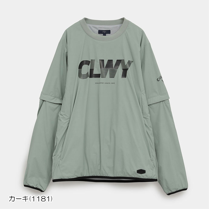 Callaway ゴルフ メンズジャケット（ジップ、ボタン：プルオーバー
