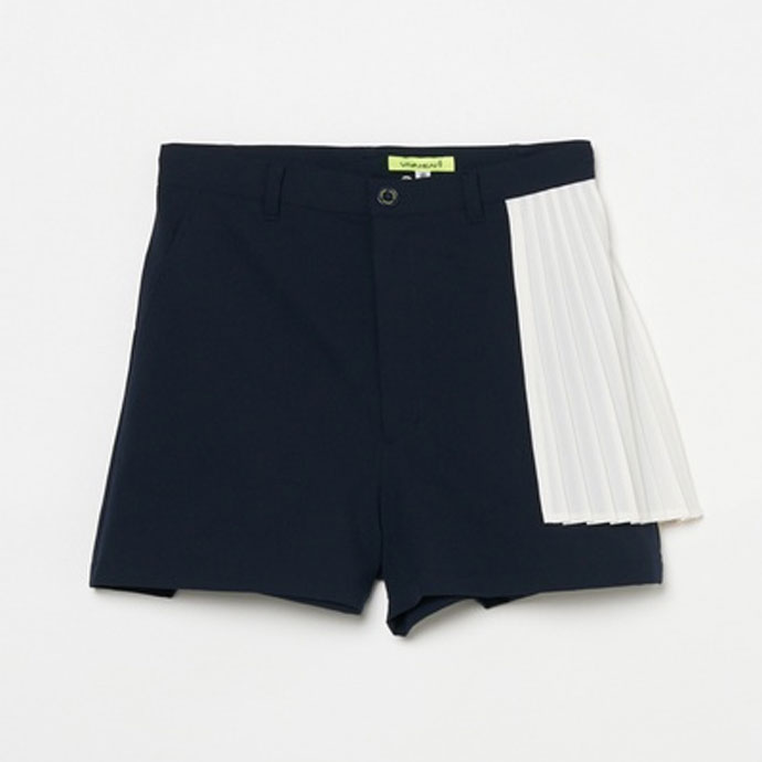 ゴルフウエア レディース ビバハート プリーツショートパンツ 春 夏 26SS_3