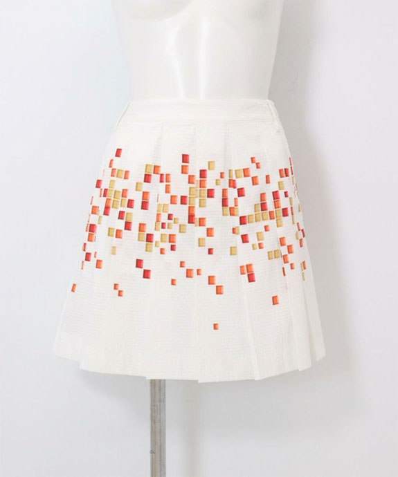 archivio ゴルフ レディース アルチビオ モザイク柄通気撥水スカート
