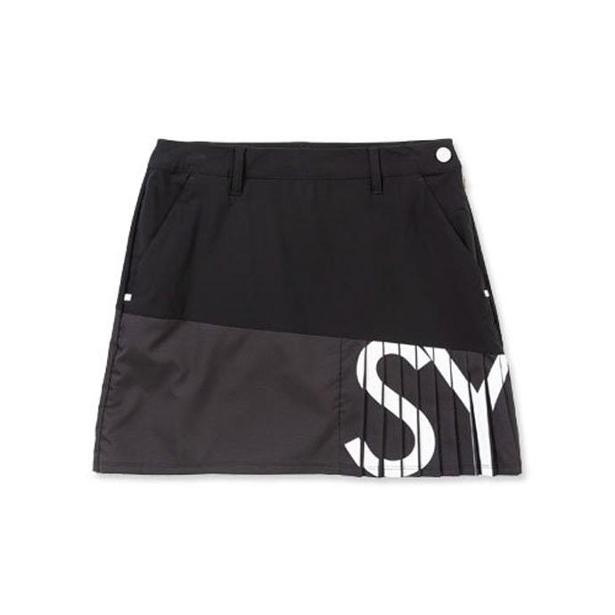 SY32 BY SWEET YEARS ゴルフスカート ブラック　sサイズ SY32 by SWEET YEARS - CARVICO 425 SIDE PK SHORTS | スカート