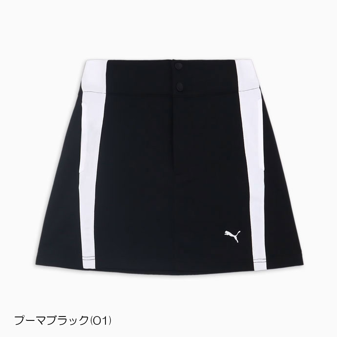 ゴルフ レディース/女性用 プーマ ダブルニットサイドラインスカート 627723｜leftygolf｜02
