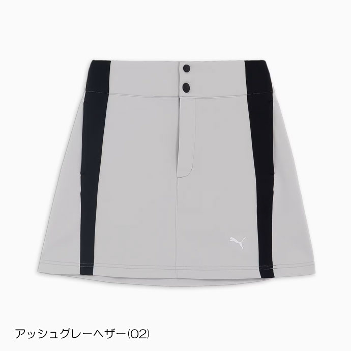 ゴルフ レディース/女性用 プーマ ダブルニットサイドラインスカート 627723｜leftygolf｜03