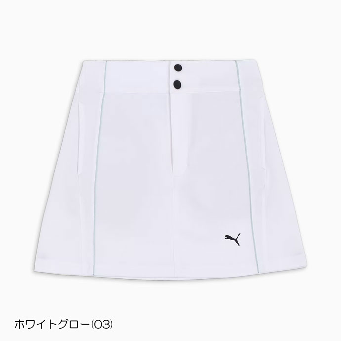 新品　定価２３０００円　PUMA ゴルフ スカート ホワイト PUMA ゴルフ スカート（色：ホワイト系）｜レディースウエア