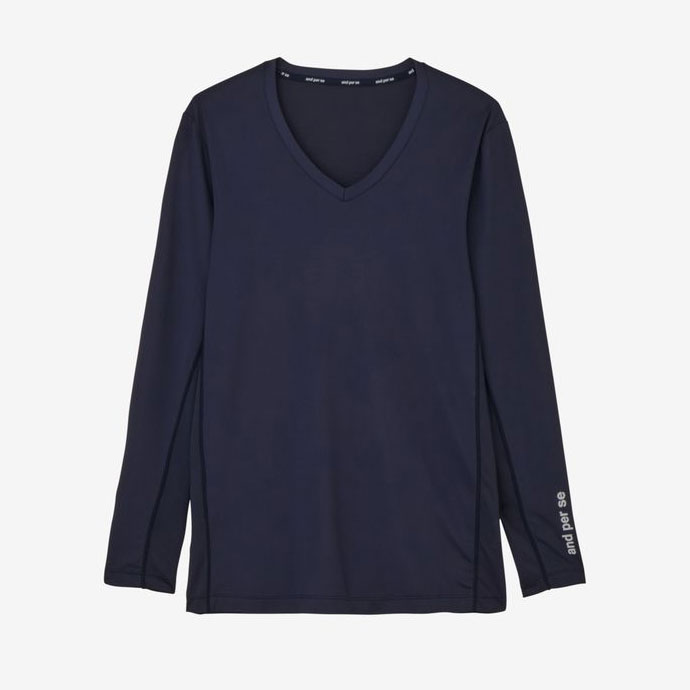 【men's】and per se ゴルフウェア インナー LL and per se（アンパスィ） ゴルフ メンズ COOL is COOL Vネック