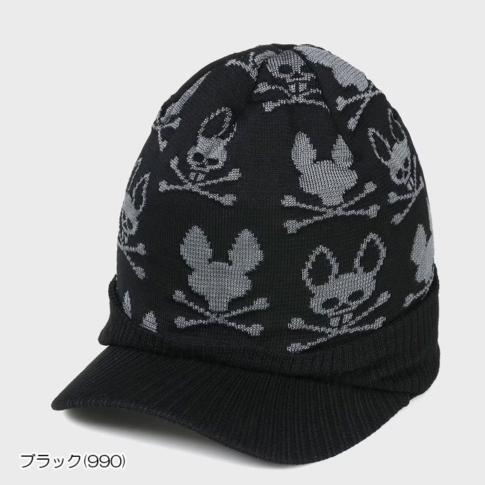 新品未使用！CPGGOLF☆ゴルフ☆バイザーニット帽 Psycho Bunny（サイコバニー） ゴルフ メンズ キャップ ニットバイザー