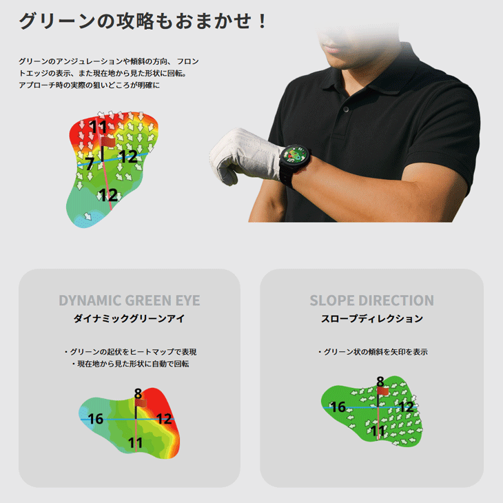 ラウンド用品・アクセサリー Shot Navi VELLIX V14 腕時計型GPSゴルフナビ VELLIX V14 べリックス V14 Black ショットナビ